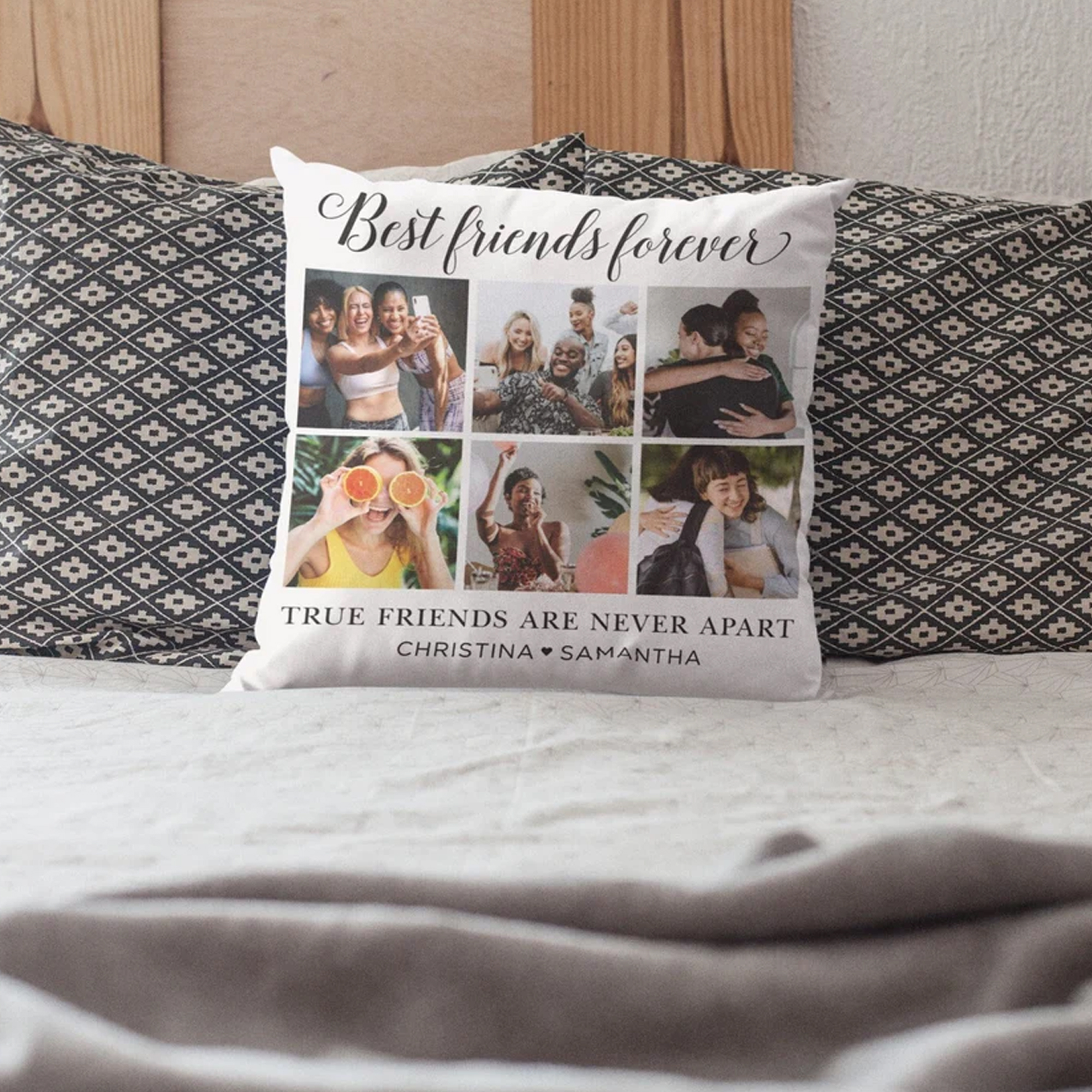Best Friend Gift Photo Collage Pillow Case Pillow Or Cover Personalized Cushion Fathers Day Gift Throw Pillow Case Custom Pillowcase
